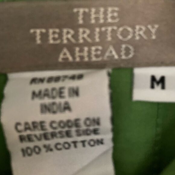 Vintage green floral shirt Medium - Picture 6 of 7